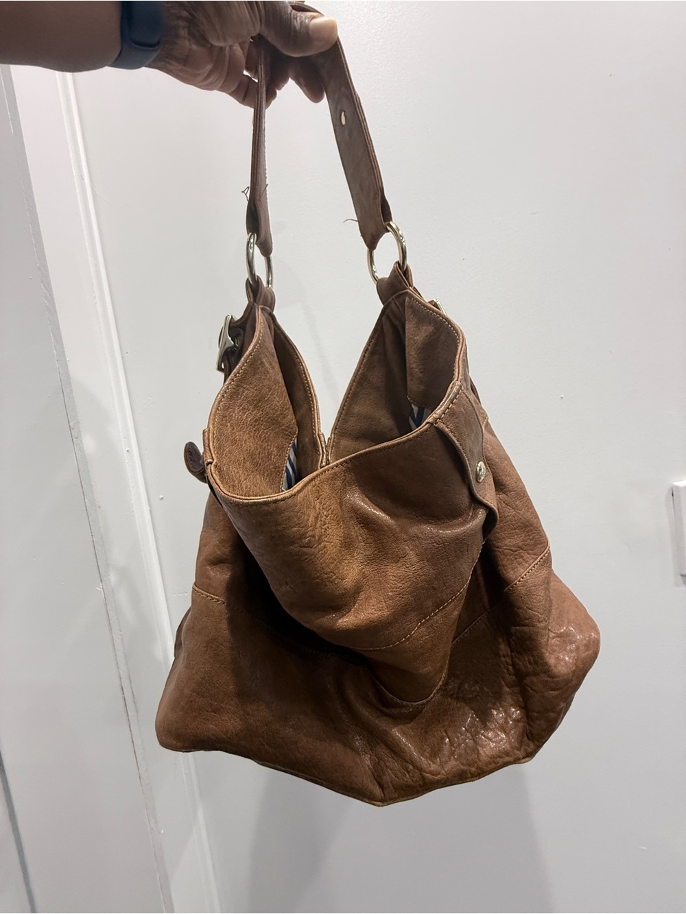 Rebecca Minkoff Brown Leather Hobo Shoulder Bag